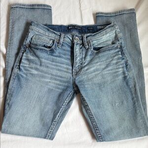 BKE Men's Faded Blue Slim Jeans